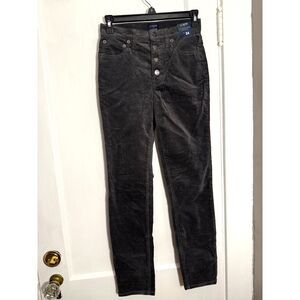 J Crew Grey High Rise Skinny Corduroy Jeans Pants